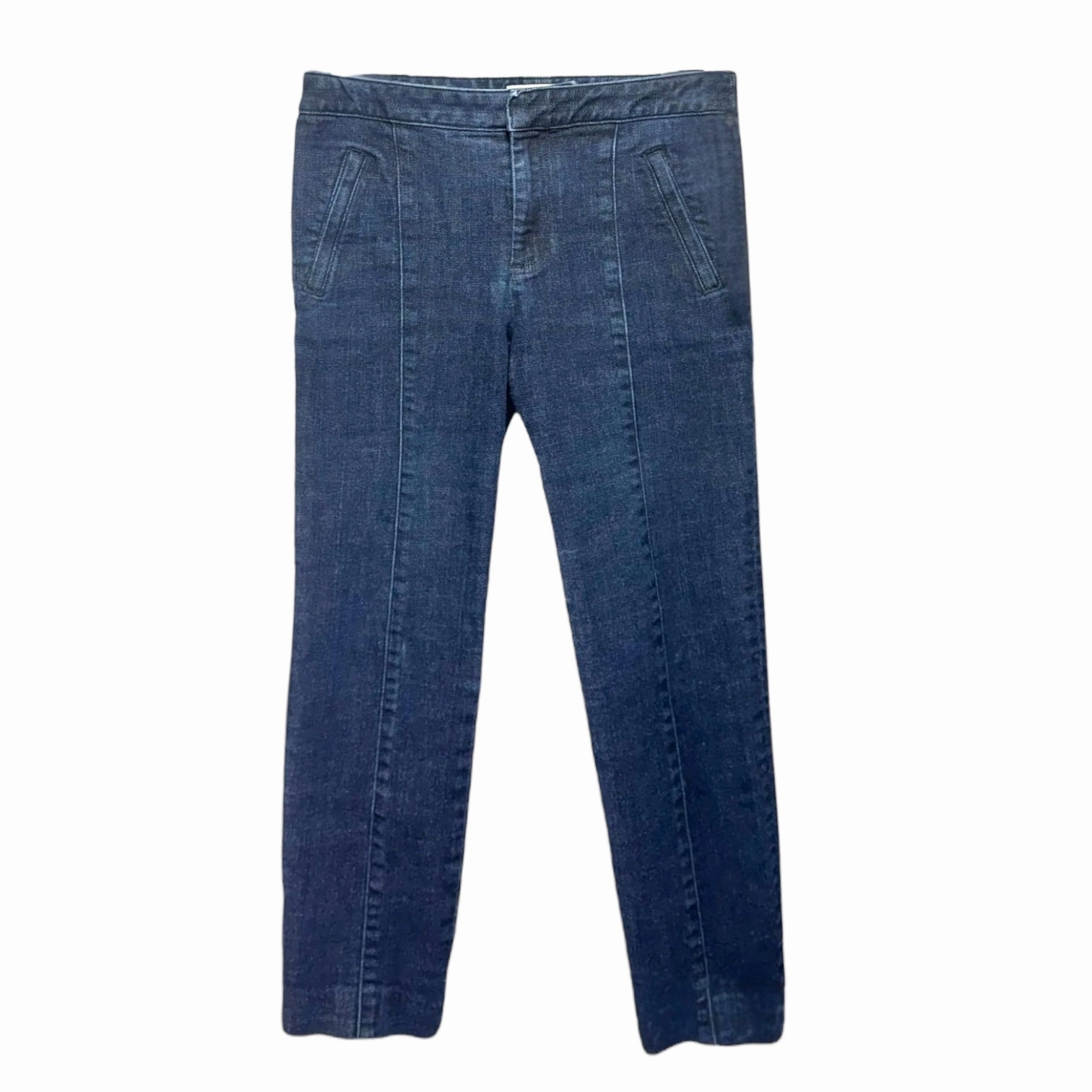 Vanner Jeans Designer By Tory Burch In Blue Denim, Size: 2 Sandblasted Details Flexible Fabric