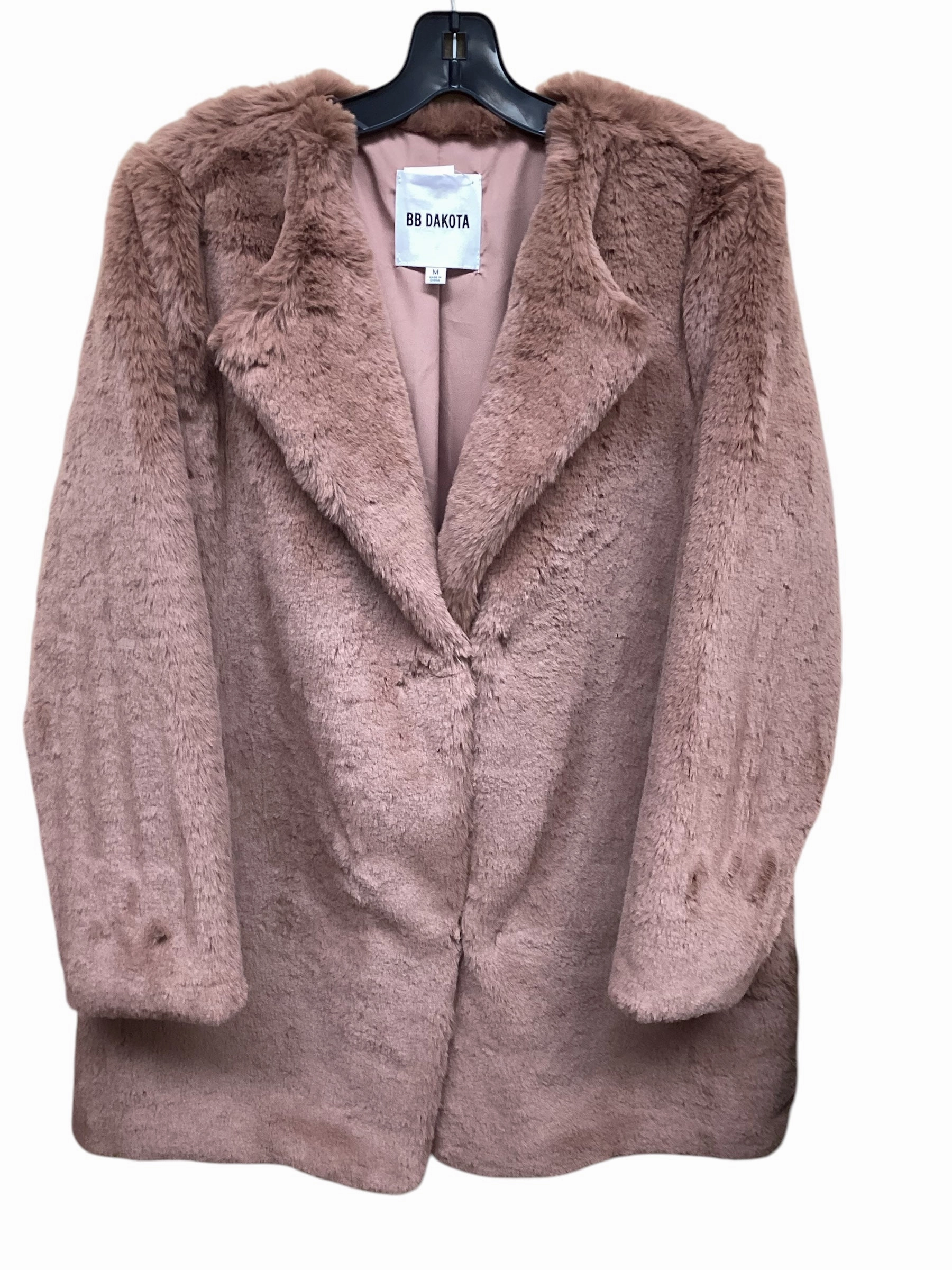 Double Layer Protection Sunday Walk Style Coat Faux Fur & Sherpa By Bb Dakota In Pink, Size: M