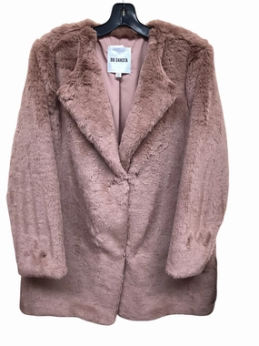 Double Layer Protection Sunday Walk Style Coat Faux Fur & Sherpa By Bb Dakota In Pink, Size: M