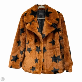 On The Go Layer Coat Faux Fur & Sherpa By Clothes Mentor In Black & Brown, Size: M