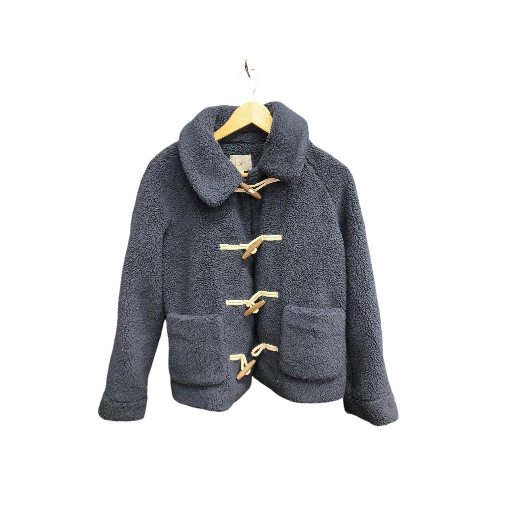 Coat Faux Fur & Sherpa By Loft In Navy, Size: S mesh ventilation Thermal Insulated Jacket