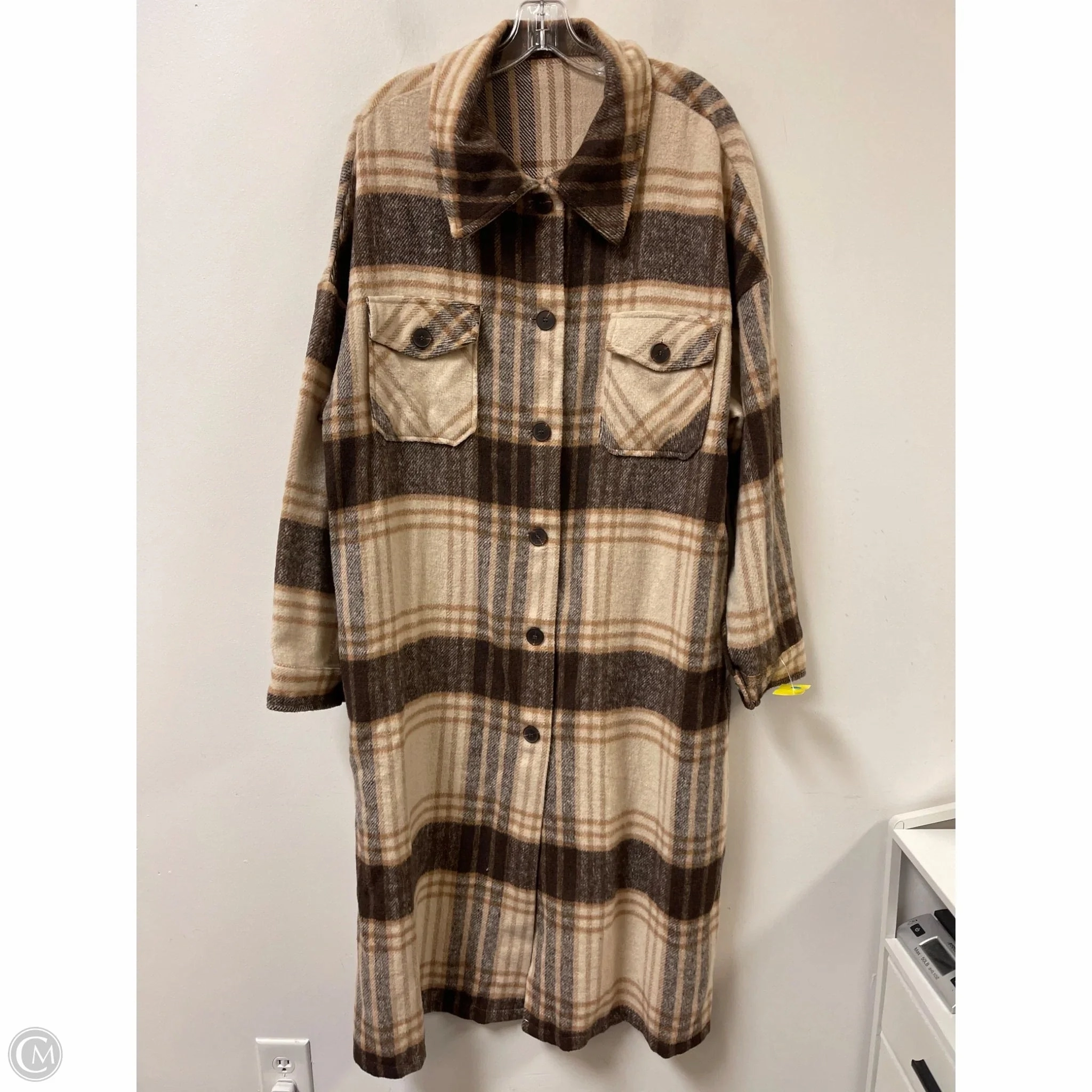 Erasable Stains Treatment Canvas Make Coat Other By Clothes Mentor In Brown, Size: L
