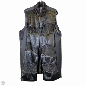 Coat Faux Fur & Sherpa By Dennis Basso Qvc In Black, Size: 2x Odor Resistant Coating