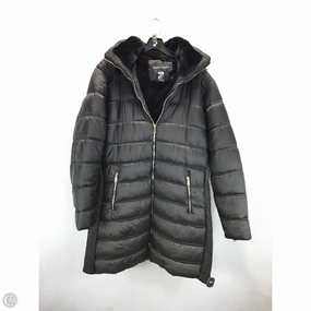 Windproof Material All Season Compatibility Coat Puffer & Quilted By Ashley Stewart In Black, Size: 1x