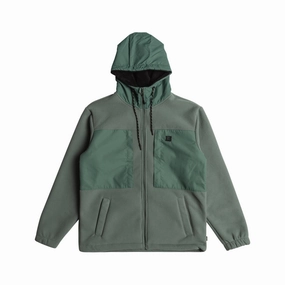 Relaxed Fit Structure Billabong Mens Boundary Sherpa Zip Up Hoodie