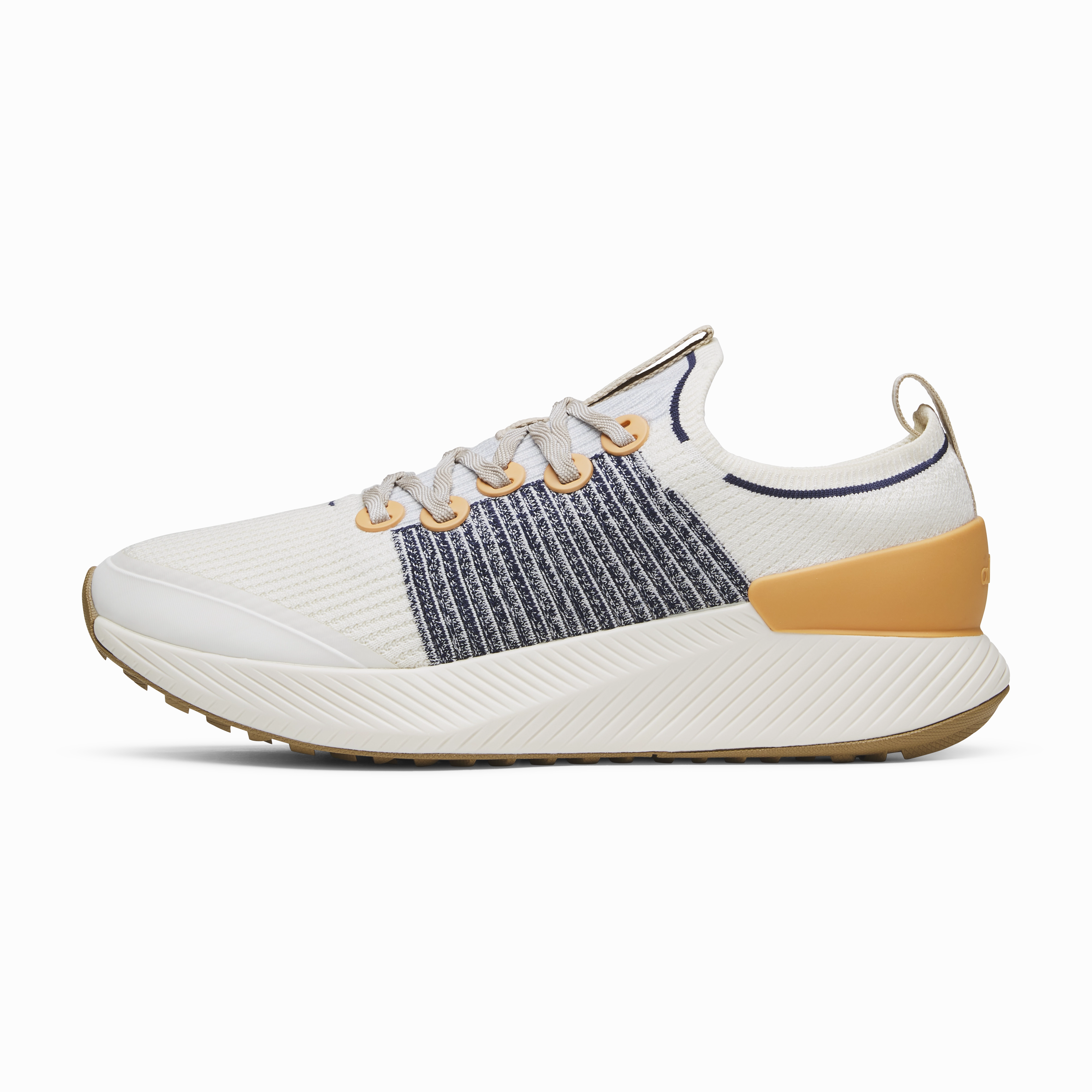 Slip Resistant Outsole Enhanced Mobility Men's Tree Gliders - Natural White/Hanami Orange (Twilight White Sole)