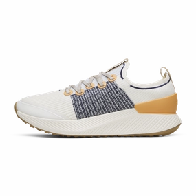Slip Resistant Outsole Enhanced Mobility Men's Tree Gliders - Natural White/Hanami Orange (Twilight White Sole)