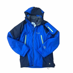 Coat Other By Columbia In Blue & Green, Size:S Waterproof Design Soft Touch