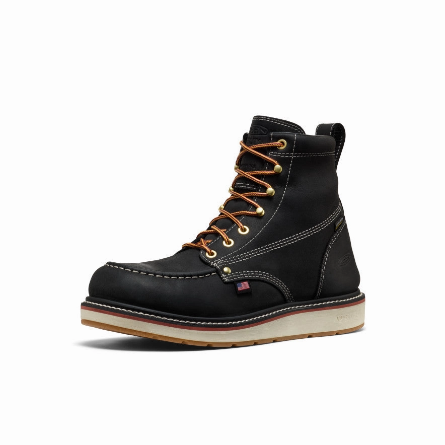 Built Tough Comfort Lining Trail Runner Men's Liberty 6" Waterproof Boot (Carbon Toe)  |  Black/Gum