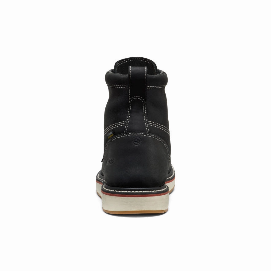 ground grip Trek Ready Men's Liberty 6" Waterproof Boot (Carbon Toe)  |  Black/Gum