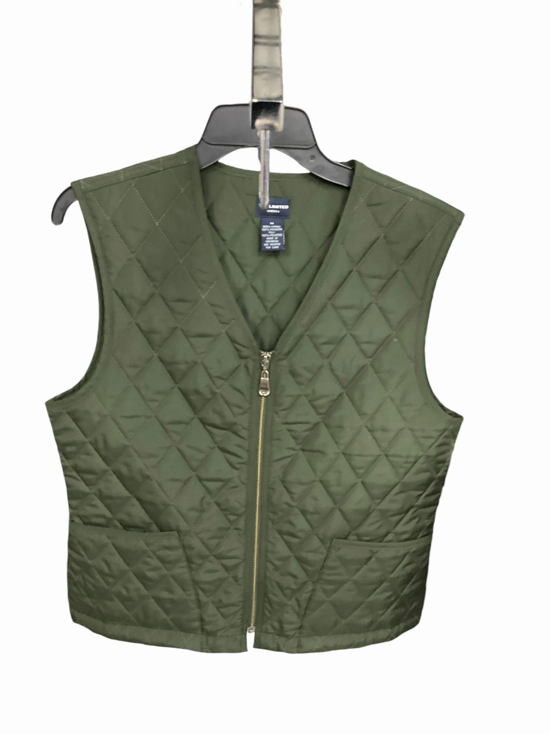 All Ground All Day Layering Vest Puffer & Quilted By Limited In Green, Size: M