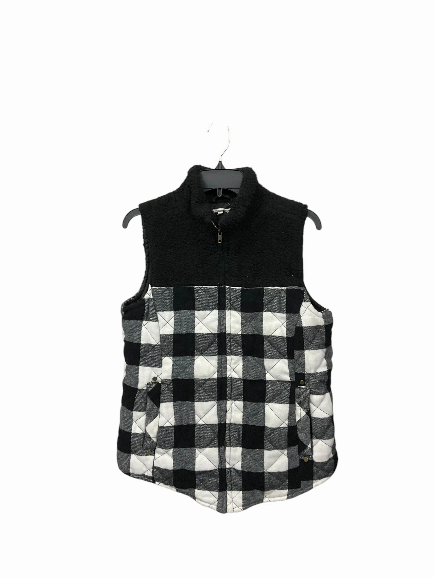 Vest Puffer & Quilted By Maurices In Plaid Pattern, Size: M Compact Fit Look Ergonomic Cut