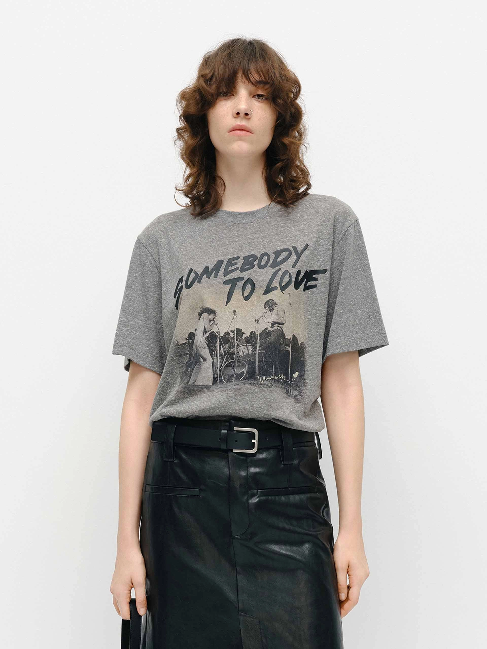 Vintage Printed Loose T-shirts UV Protection Lightweight Design