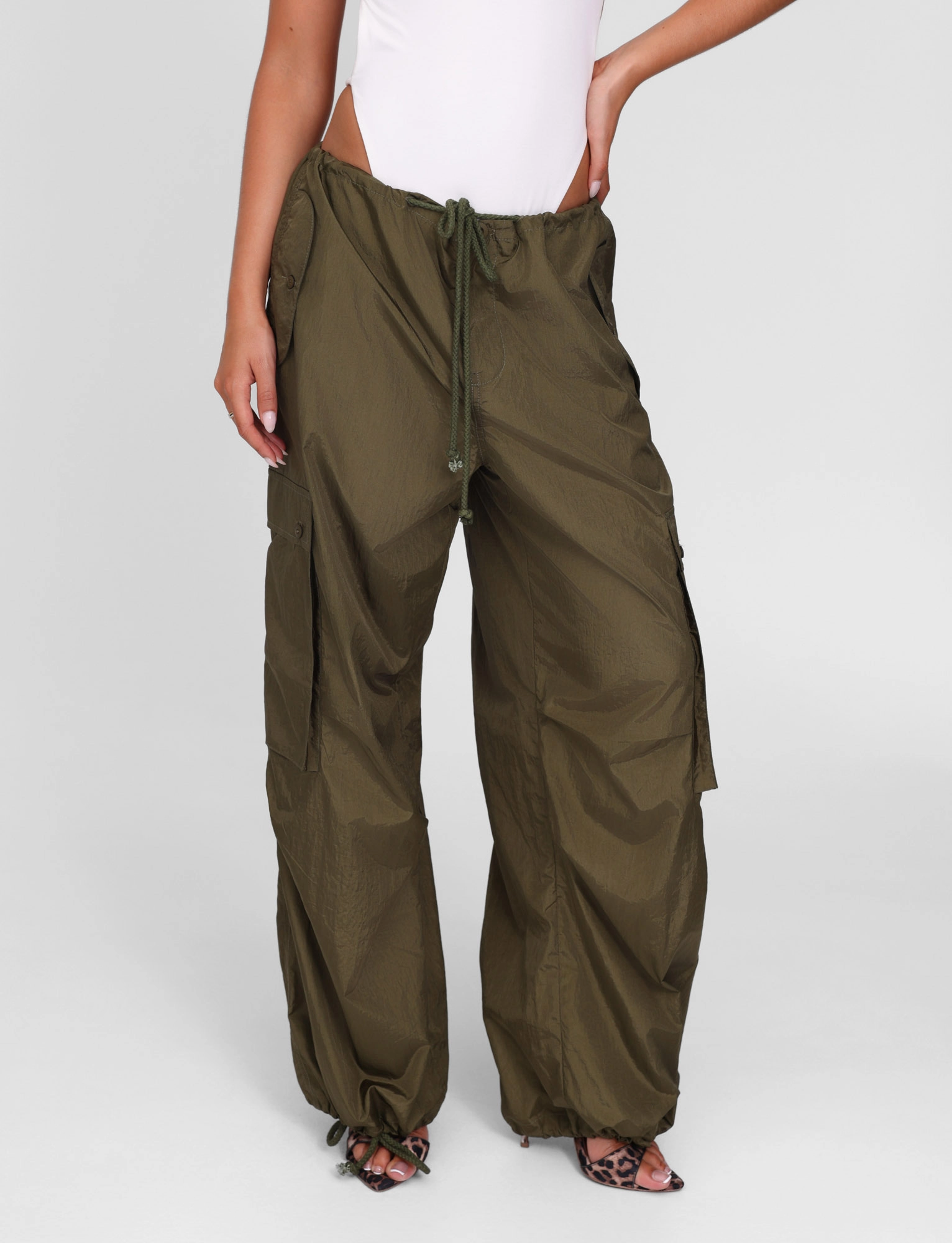 Grace Walk VIOLETTE PANT - GREEN : KHAKI GREEN