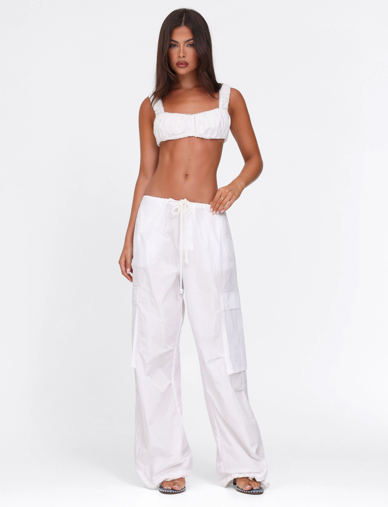 Light Attitude VIOLETTE PANT - WHITE