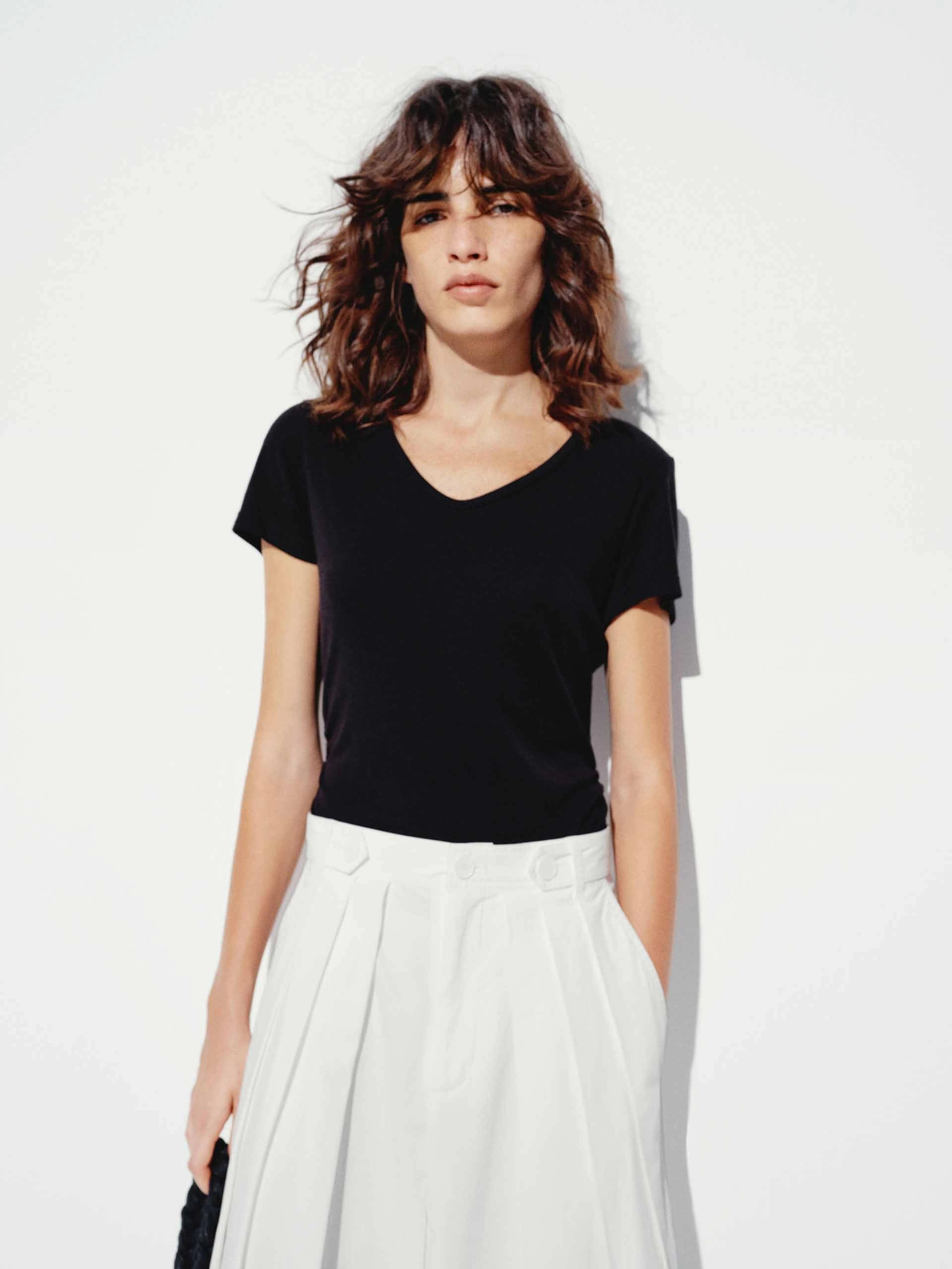 Waisted Pleated T-shirt Trendy Comfort Wear