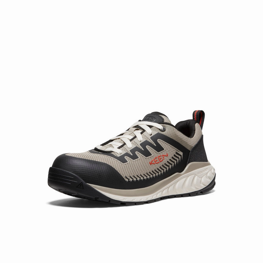 Stone Walk Bush Hike Men's Arvada Work Sneaker (Carbon Toe)  |  Plaza Taupe/Black