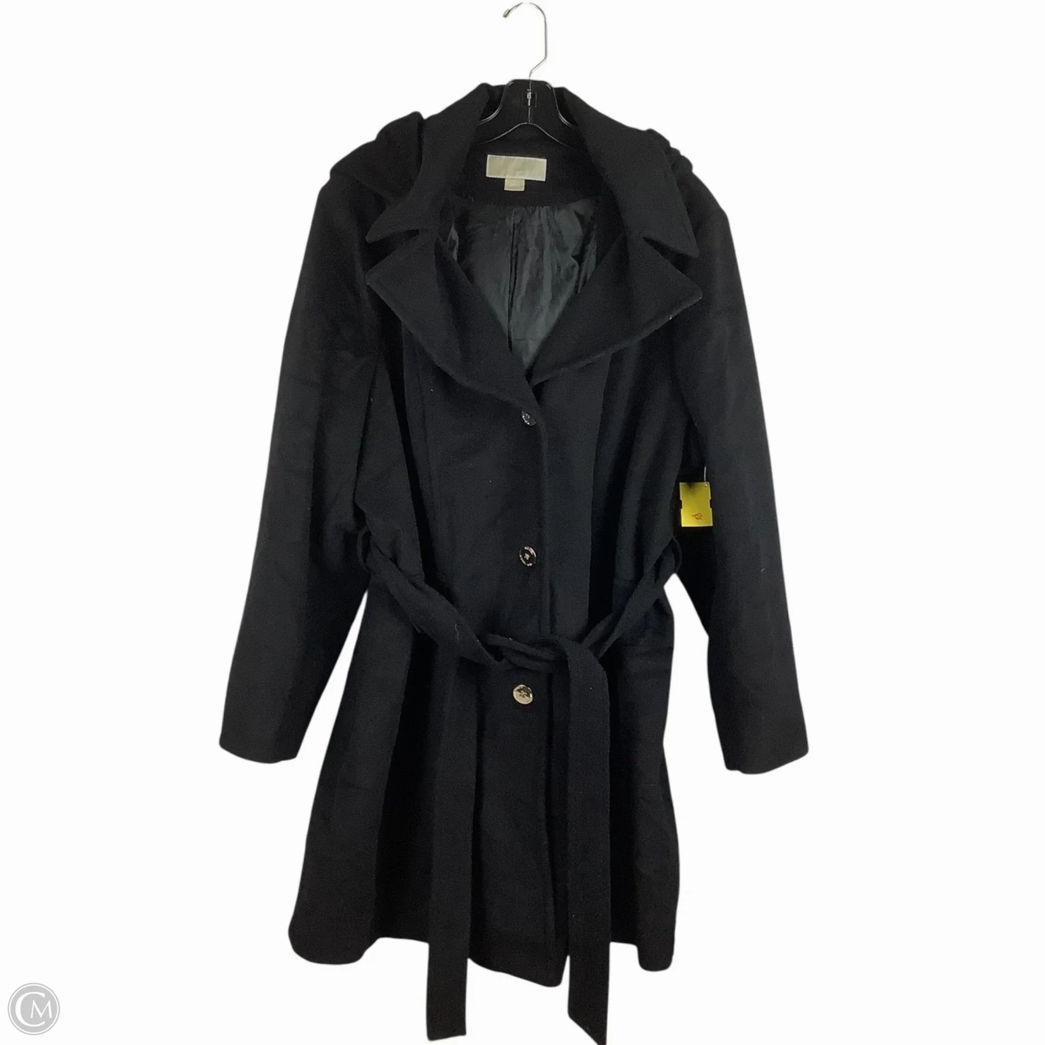 Minimalist Pocket Layout Reflective details Coat Other By Michael By Michael Kors In Black, Size: 2x