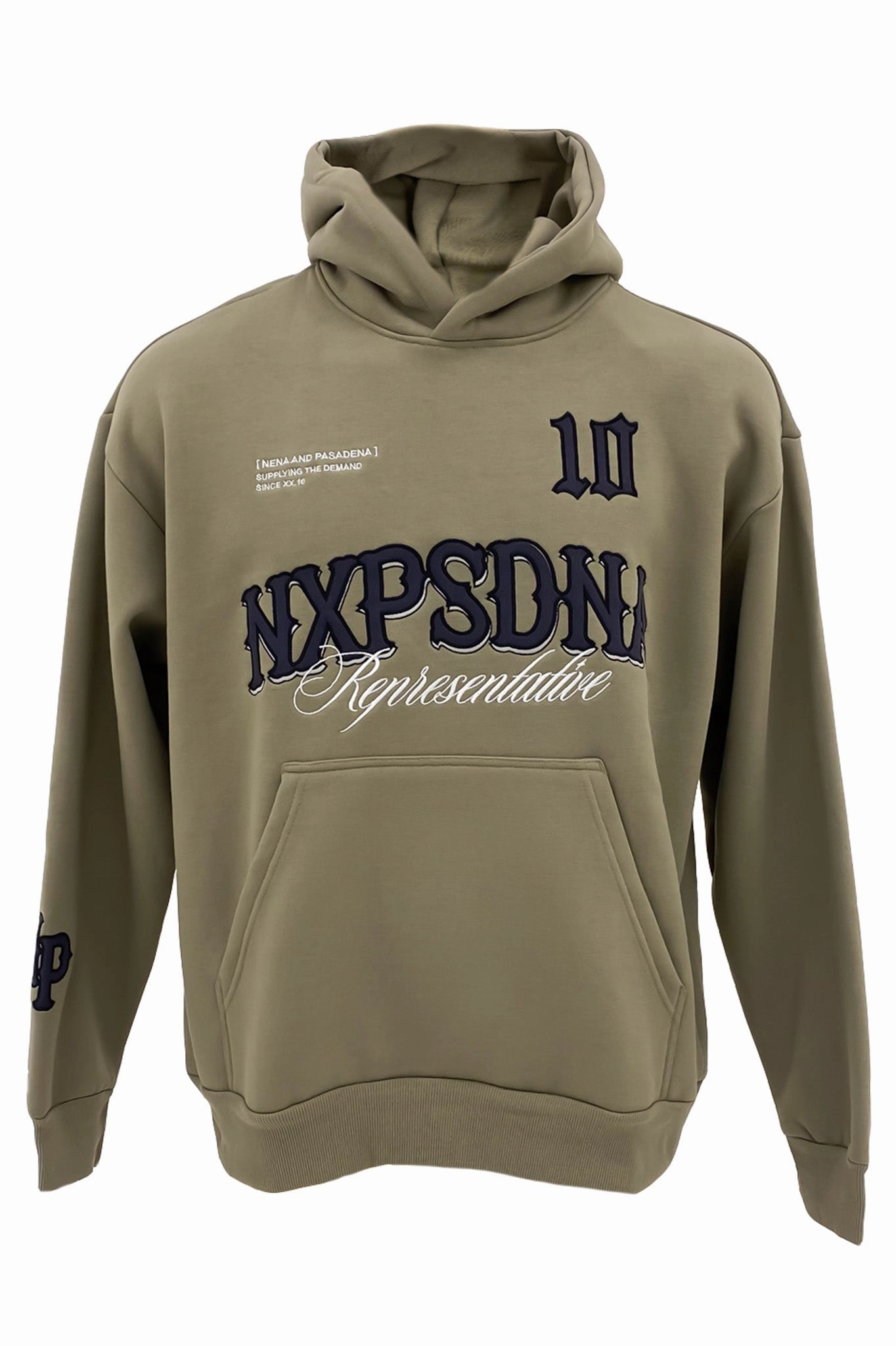 Warrior Relaxed Hoodie Khaki Double Buttons