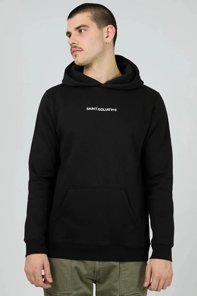 Foldable Collar ID Hoodie Black