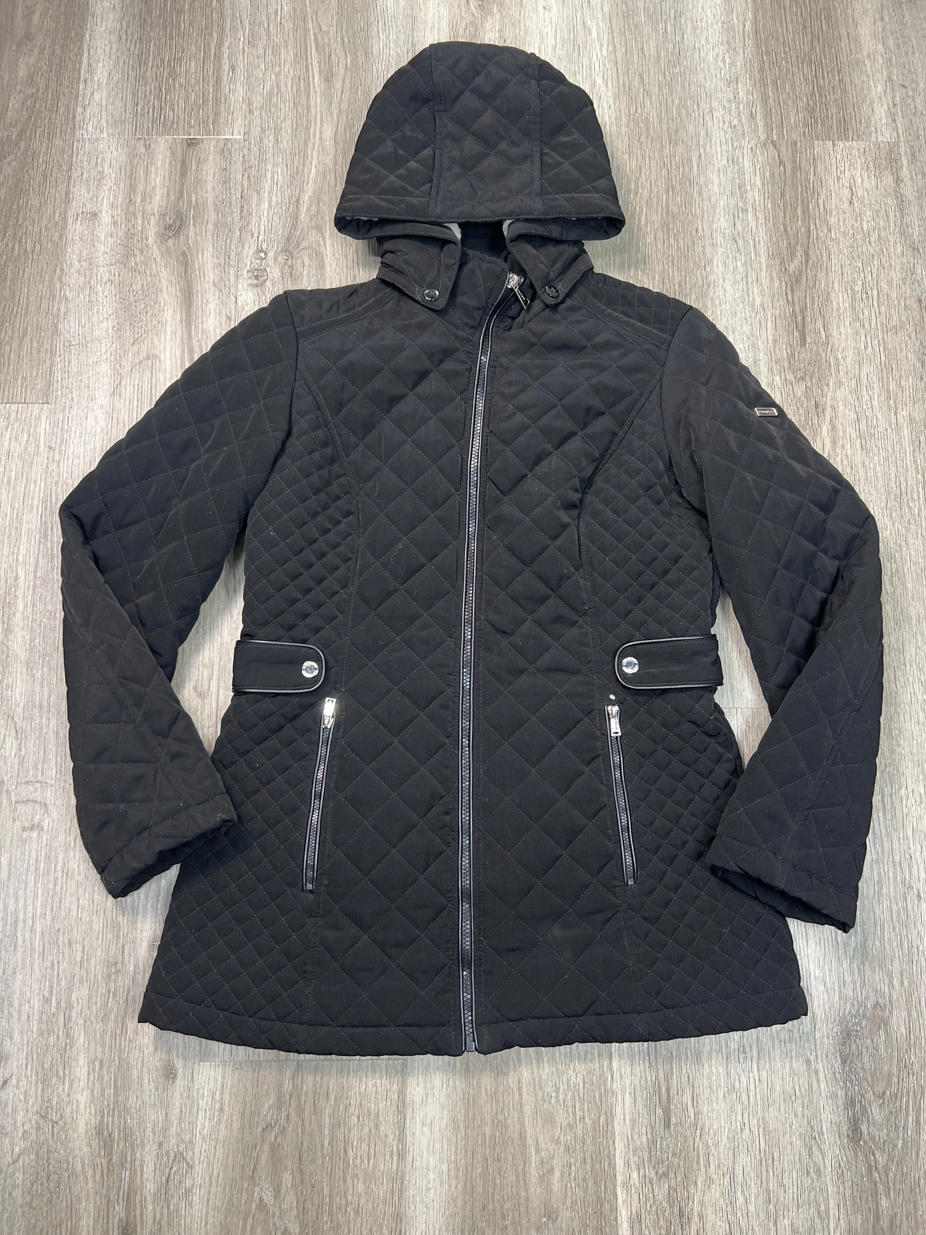 Coat Puffer & Quilted By Laundry In Black, Size: M Breathable fabric Canvas Make