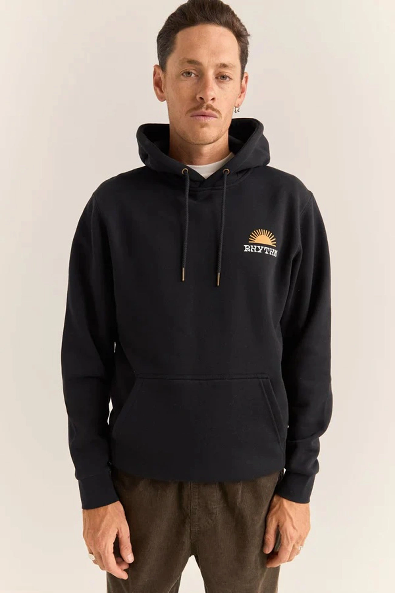 Reinforced Elbows Awake Fleece Hood Black