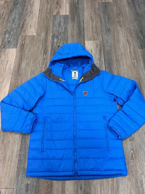 Layer Up Style Textured Finish Coat Puffer & Quilted By Fjallraven In Blue, Size: Xl (Men??s)