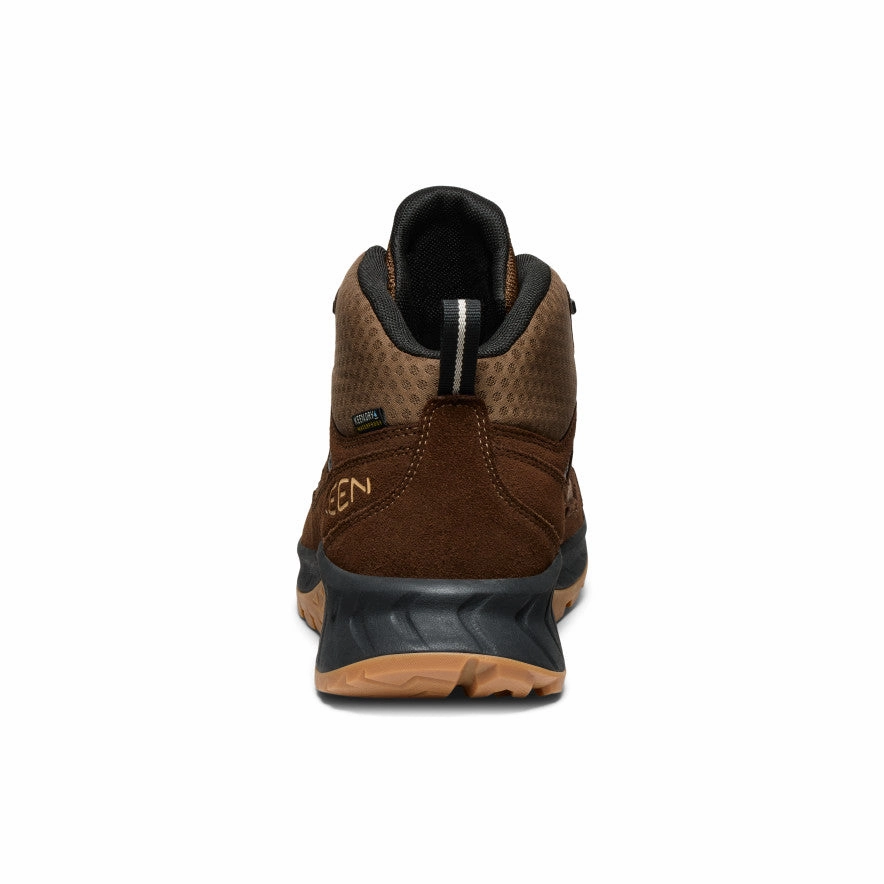 Men's Hightrail Waterproof Hiking Boot  |  Dark Earth/Oak Buff Rugged Built Weather Resistant User Low Profile Midsole