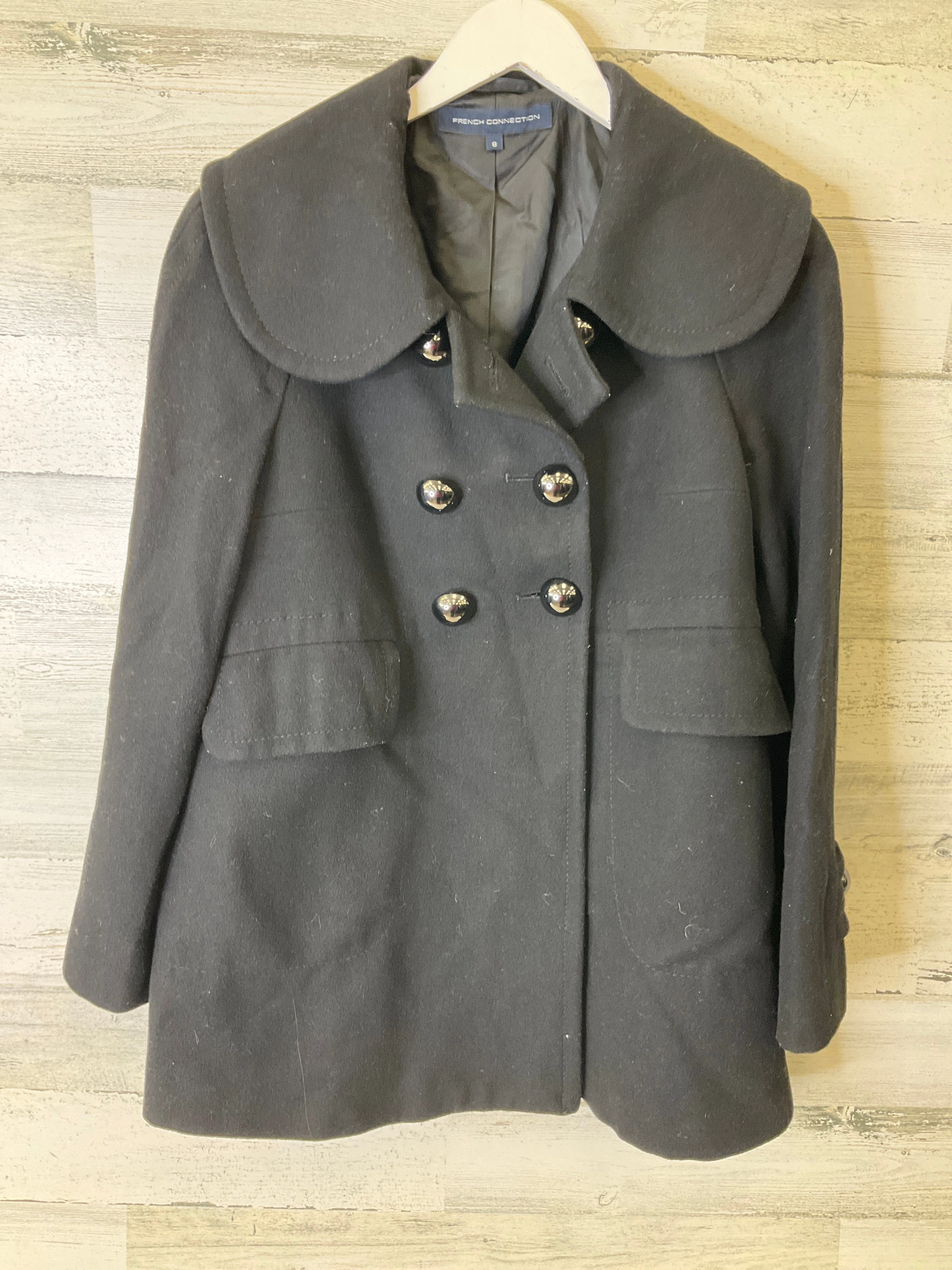 Smart Weather Style Spring Layer Coat Peacoat By French Connection In Black, Size: M