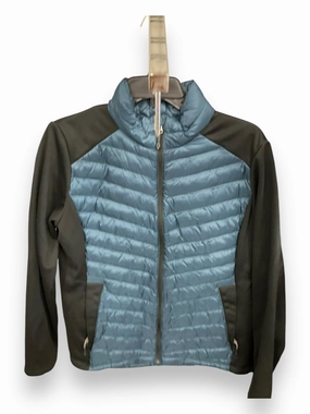 Coat Puffer & Quilted By 32 Degrees In Black & Blue, Size: L Anti Slip Cuffs