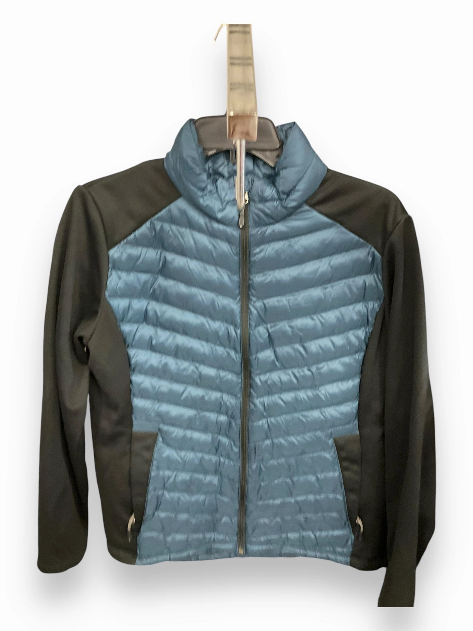 Coat Puffer & Quilted By 32 Degrees In Black & Blue, Size: L Water resistant coating Moisture Control Fibers