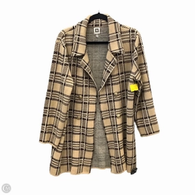 Crisp Layer Athletic Tailored Fit Coat Other By Anne Klein In Black & Brown, Size: L