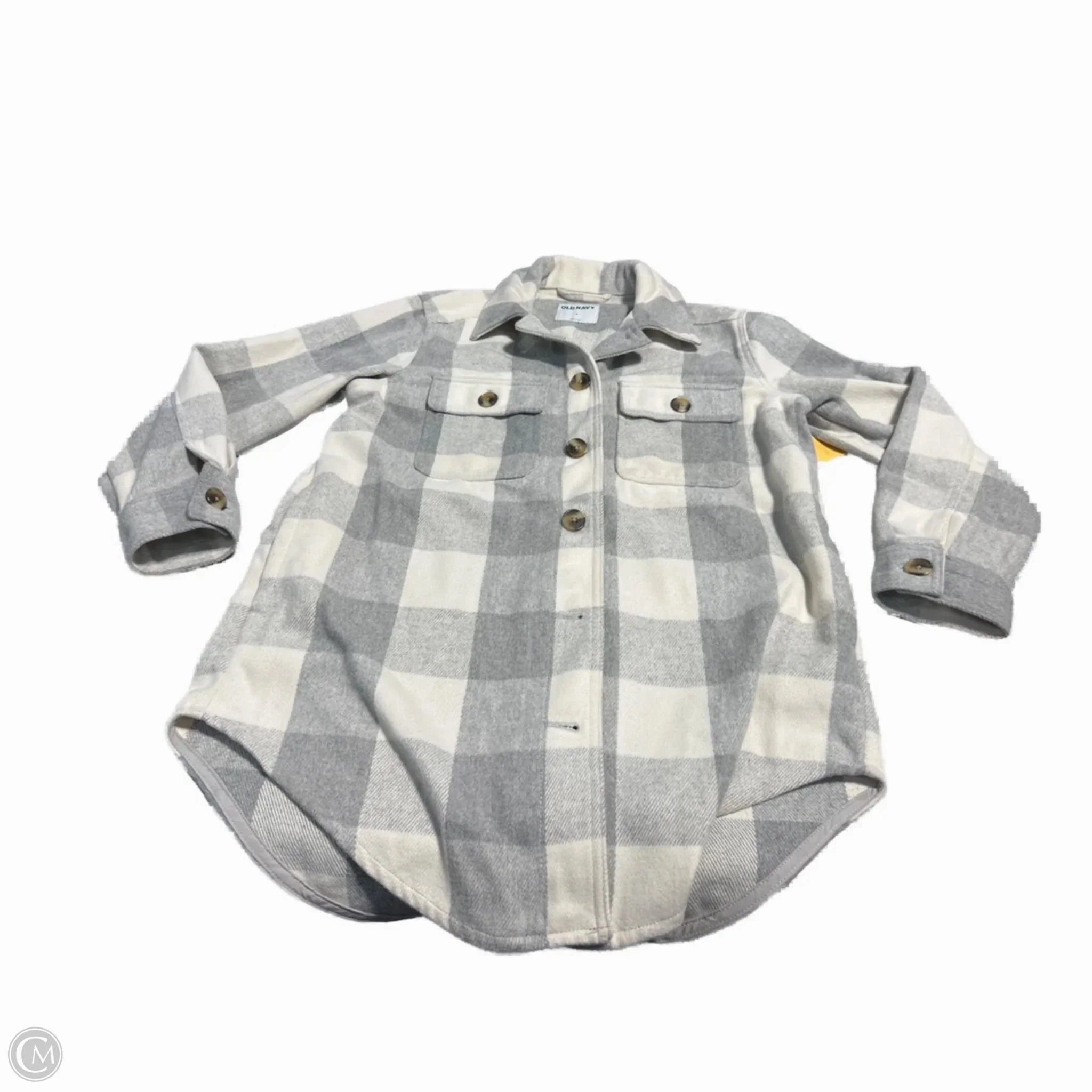 Anti Pilling Surface Treatment Coat Other By Old Navy In Plaid Pattern, Size: S