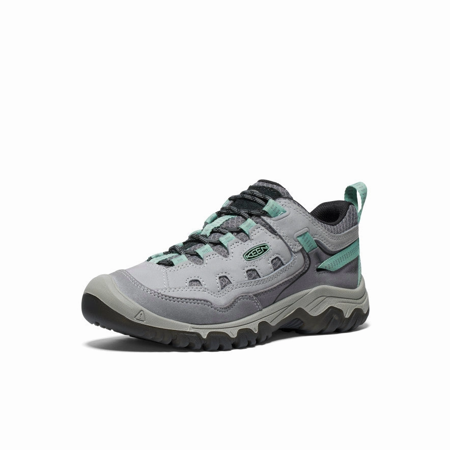Guard Hike Durable Stitching Technique Women's Targhee IV Vented Hiking Shoe  |  Alloy/Granite Green