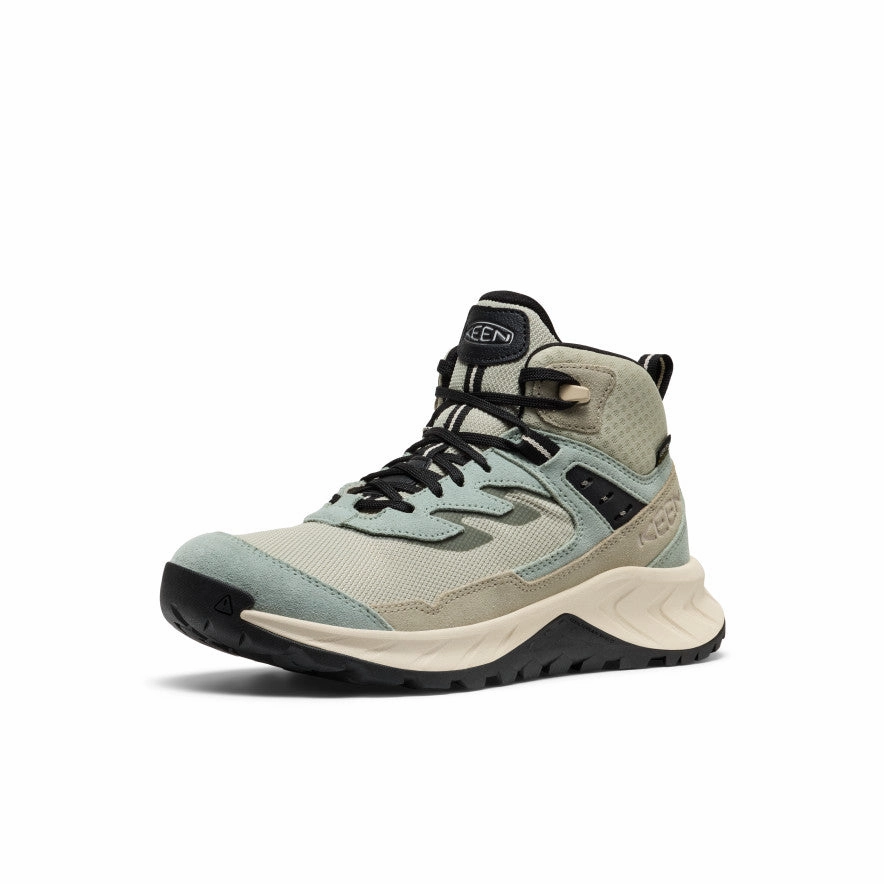 Women's Hightrail Waterproof Hiking Boot  |  Iceberg Green/Abbey Stone Waterproof Rainy Day Commuter Breathable Upper