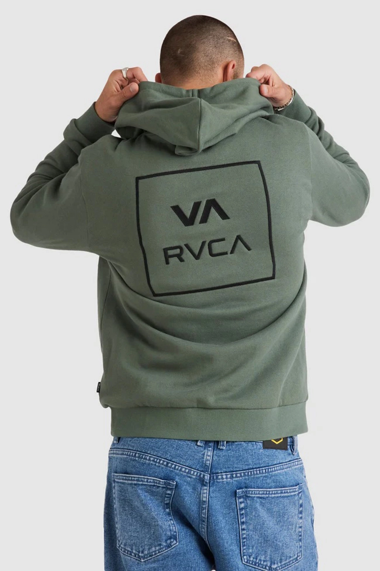 RVCA All The Ways Hoodie Jade Thermal Lined DoubleStitchSeams