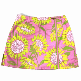 Wearable Art Green & Pink Skirt Designer By Lilly Pulitzer, Size: 4