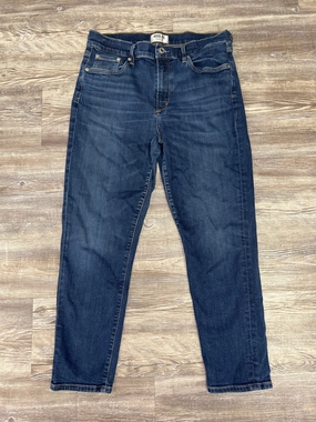 Soft Date Night Street Fashion Blue Denim Jeans Designer Agolde, Size 12