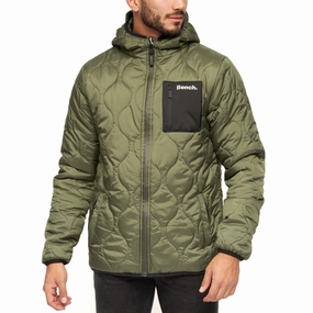 Bench Mens Scall Zip Through Hooded Jacket Easy Wear HybridLayerCompatibility