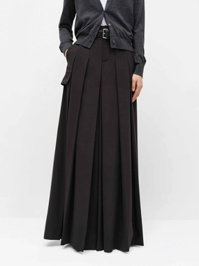 Wide Leg Pleated Pants Fit For Movement Chafe-Free Fit