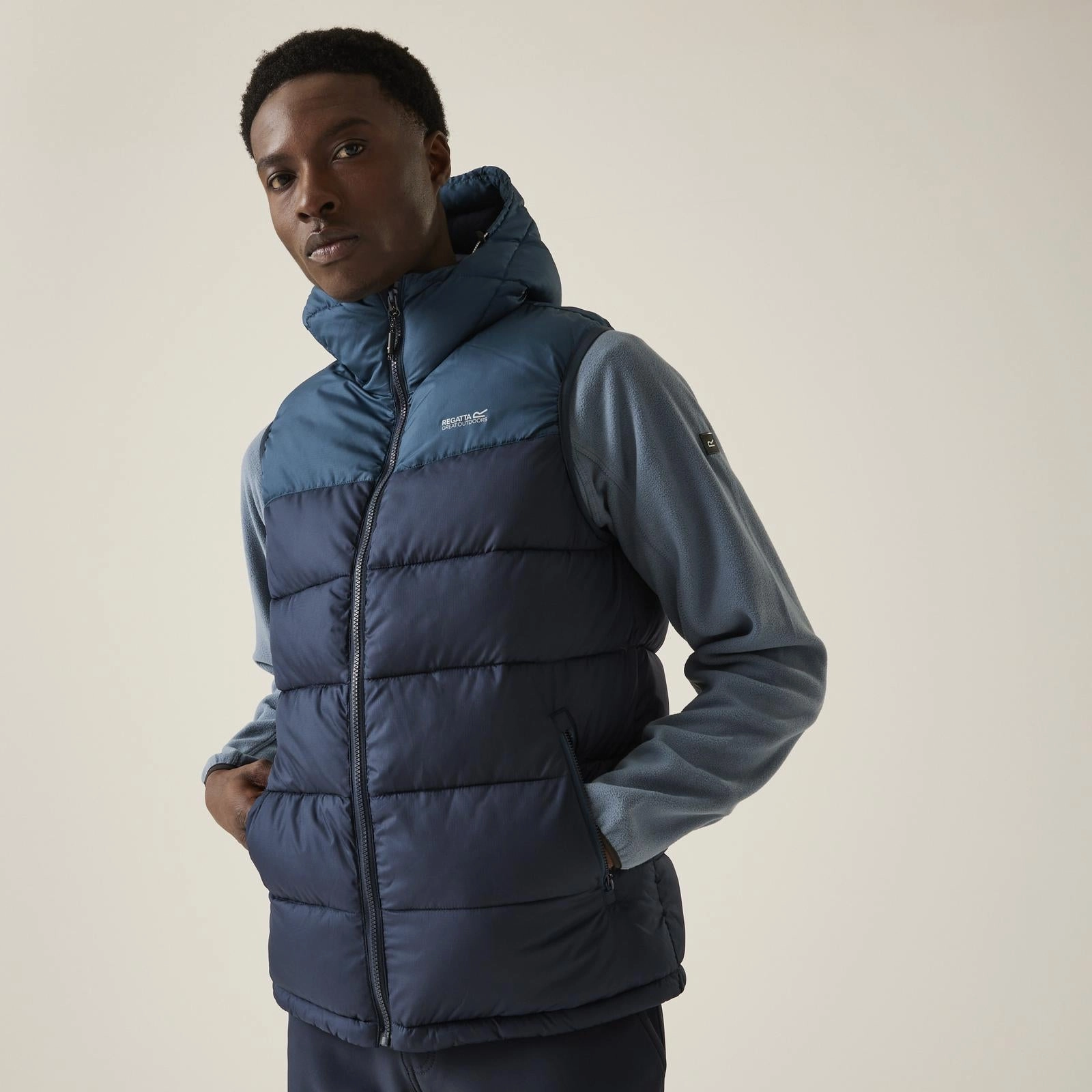 Regatta Mens Nevado Heavyweight Hooded Gilet Outdoor Style Staple High Collar Style