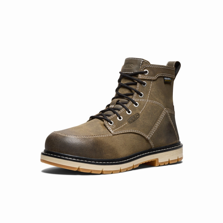 Women's San Jose 6" Waterproof 90?? Heel Boot (Aluminum Toe)  |  Steel Grey/Gum Suede Surface Lightweight Material