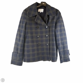 Coat Peacoat By Clothes Mentor In Blue & Green, Size: S Three Layer Laminate