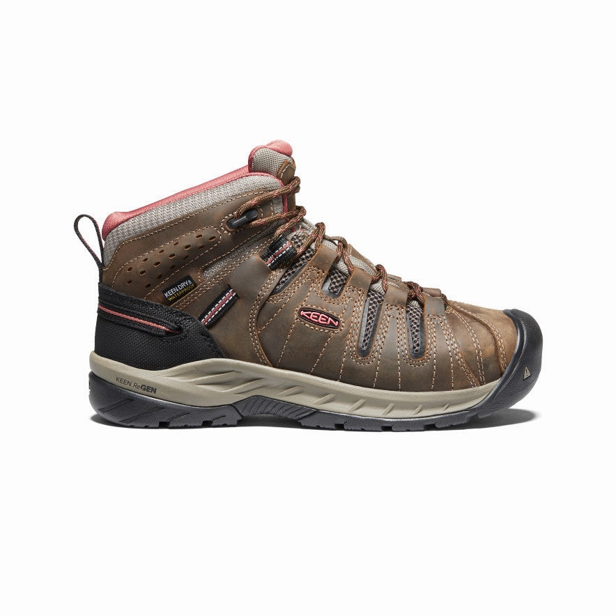 Women's Flint II Waterproof Boot (Soft Toe)  |  Cascade Brown/Brick Dust Thermal Core Nature Lover Machine washable