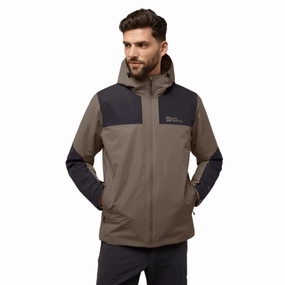 Jack Wofskin Mens Jasper Waterproof Hooded Jacket Flex Fit Design