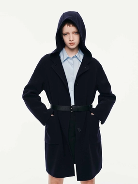 BreathableFabric Hypoallergenic Padding With Belt Hooded Coat