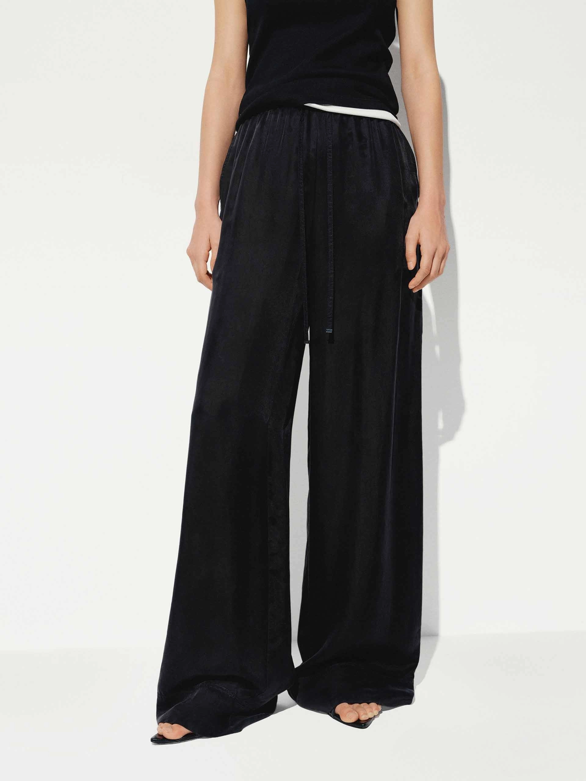 Daily Comfort Fit With Drawstring Straight Trousers