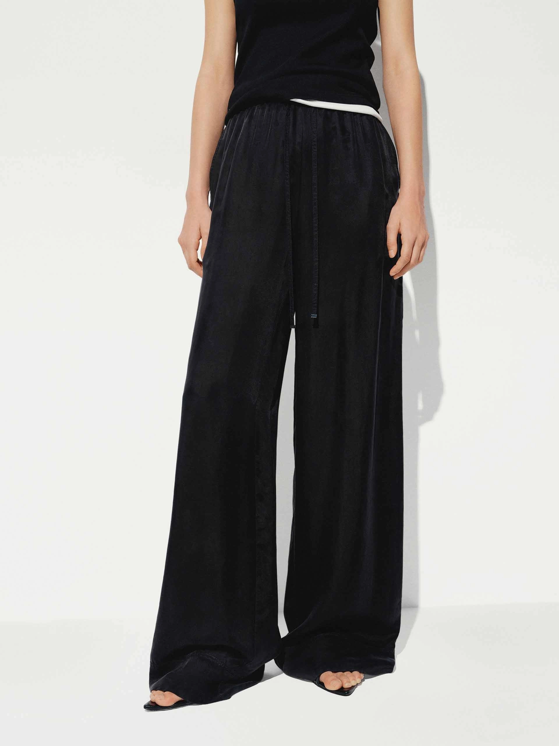 With Drawstring Straight Trousers All Fit Versatile Layer