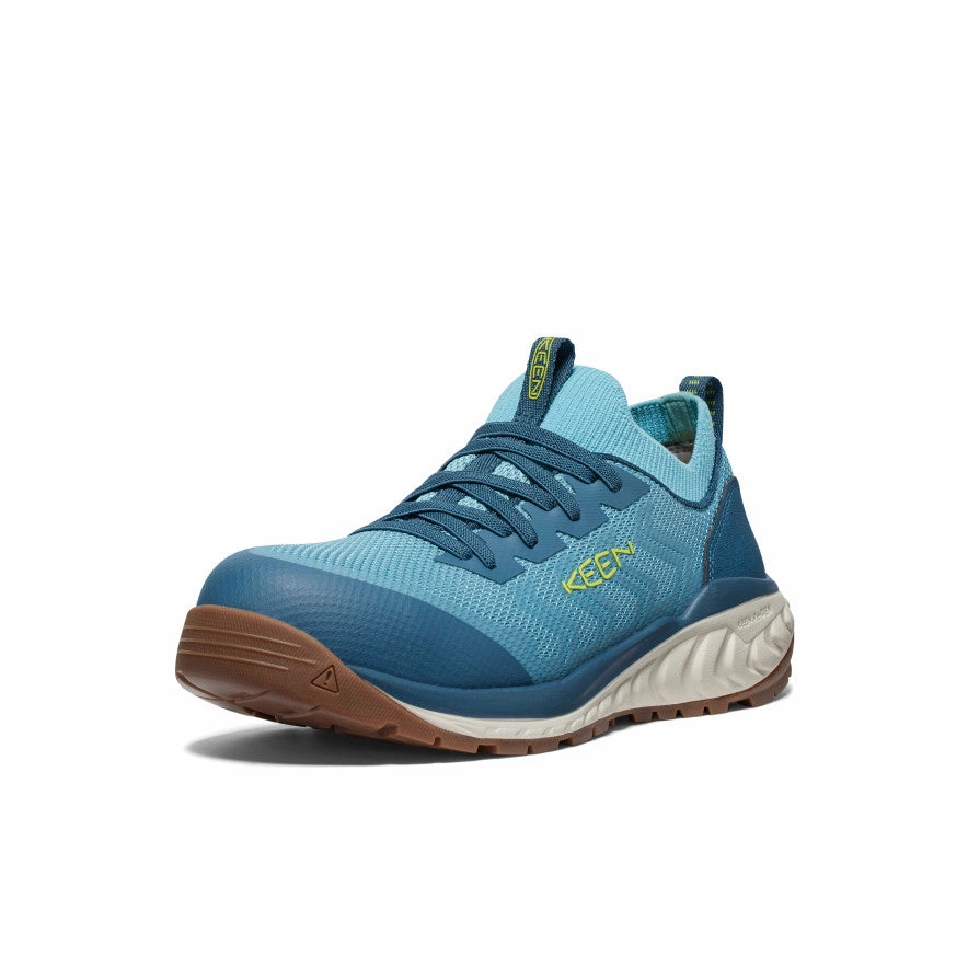 Women's Arvada Shift Work Sneaker (Carbon Toe)  |  Reef Waters/Legion Blue Trend Focused Flower Step