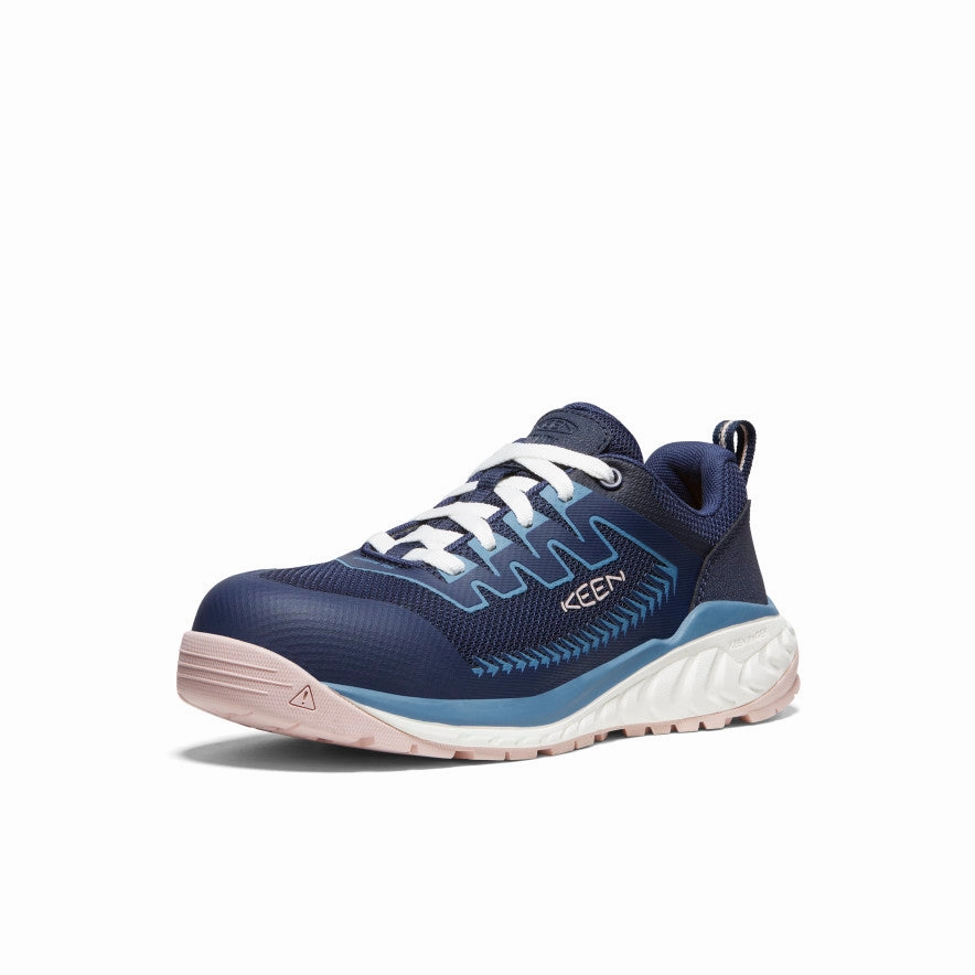 Women's Arvada Work Sneaker (Carbon Toe)  |  Naval Academy/Peach Whip Breathable   fabric
